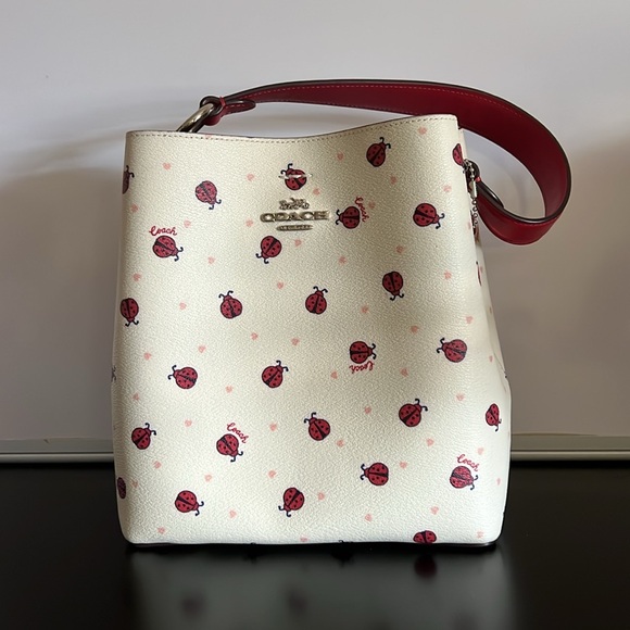 COACH Mini Town Bucket Bag With Ladybug 🐞 Print - Picture 2 of 7